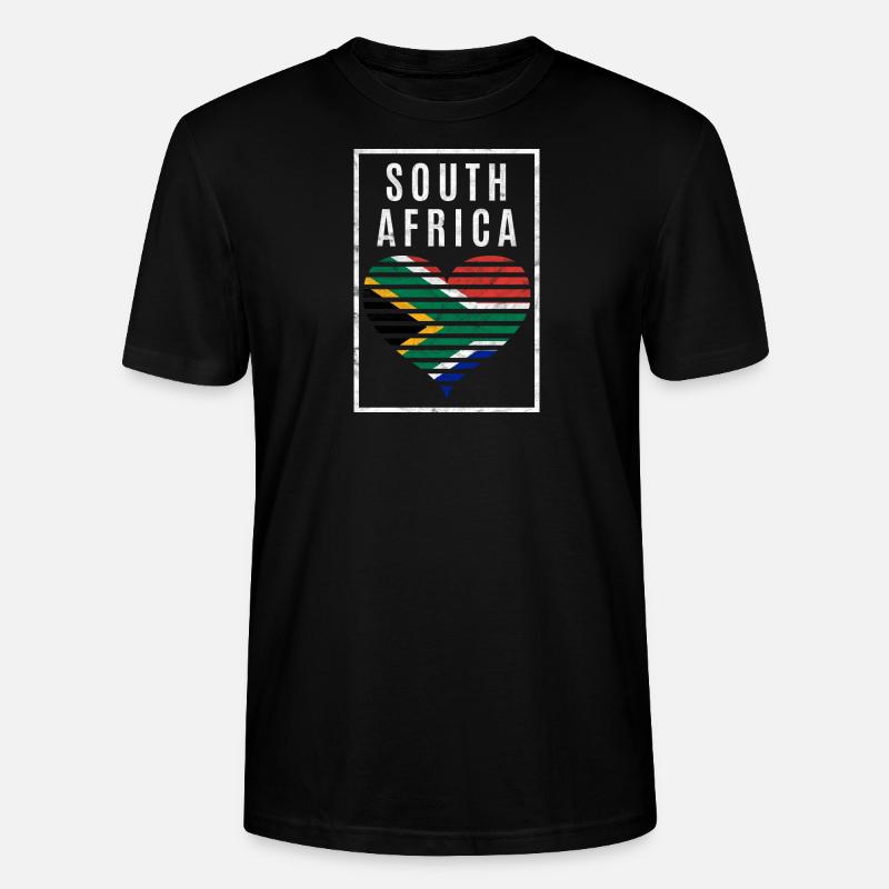 Afrique du Sud - T-shirt bio CRAFTER Stanley Stella Unisexe - noir