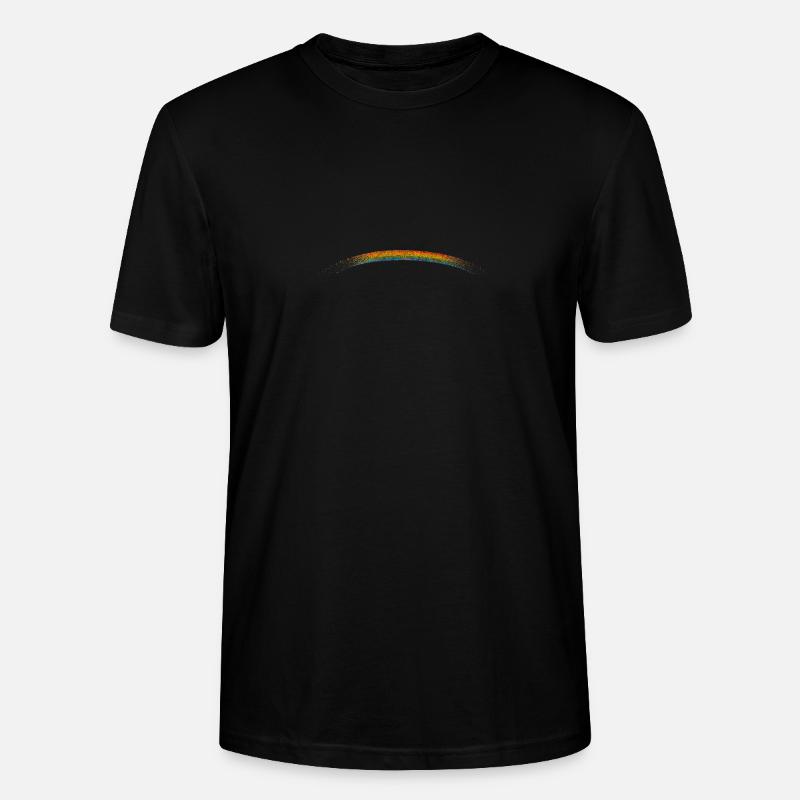 glittering rainbow - Stanley/Stella CRAFTER Unisex Organic T-Shirt - black