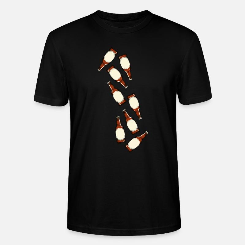 Bierflasche Bier - Stanley/Stella Unisex Bio-T-Shirt CRAFTER - Schwarz