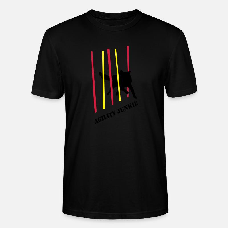 Agility Junkie_2_cb - Stanley/Stella Unisex Bio-T-Shirt CRAFTER - Schwarz