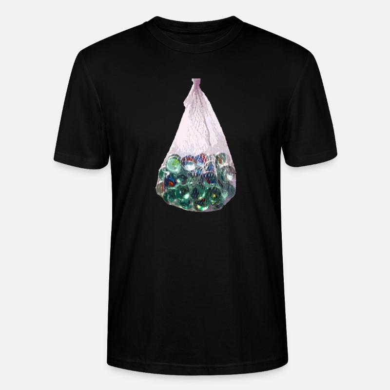 Der Sack mit Murmeln - Stanley/Stella Unisex Bio-T-Shirt CRAFTER - Schwarz