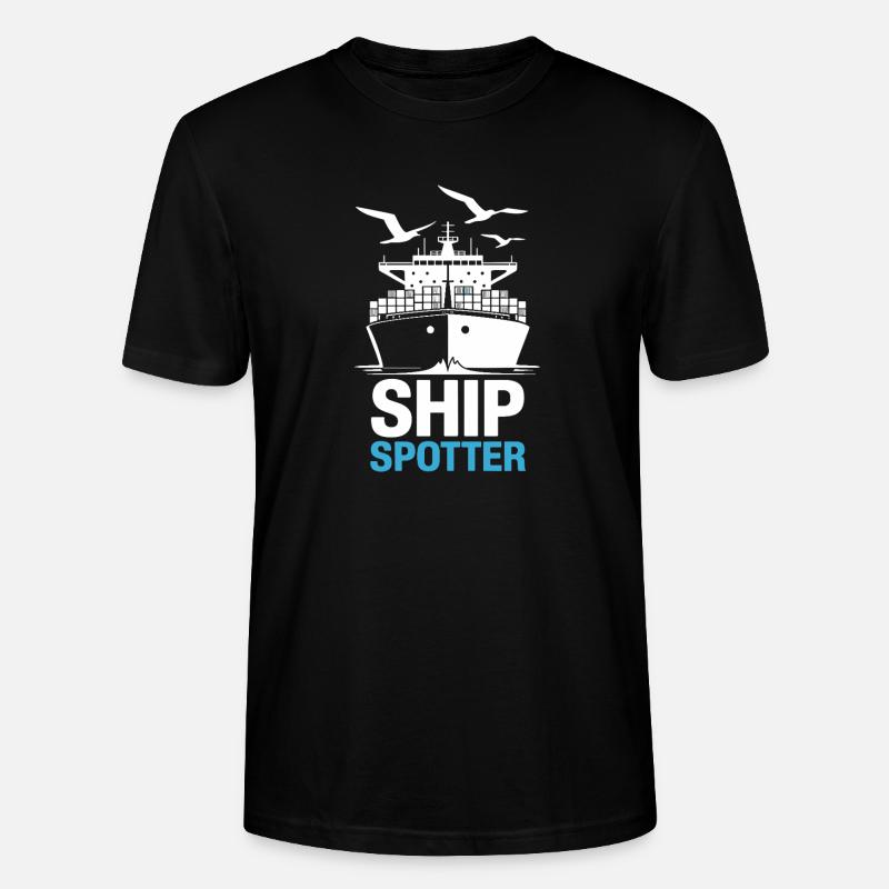 Ship Spotter Leidenschaft Maritim - Stanley/Stella Unisex Bio-T-Shirt CRAFTER - Schwarz