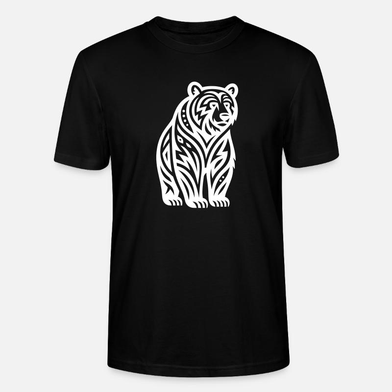 Just a White Bear #2 / JustN-imal - T-shirt bio CRAFTER Stanley Stella Unisexe - noir