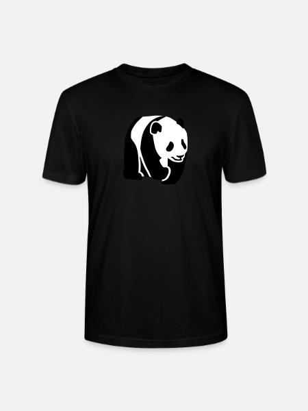 Panda - Stanley/Stella Unisex Bio-T-Shirt CRAFTER - Schwarz