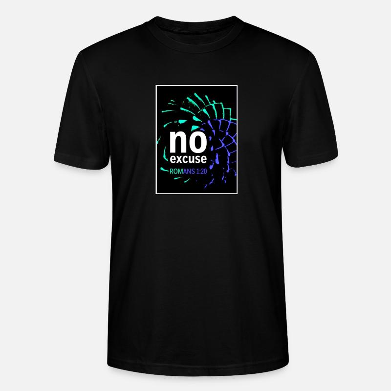 Fibonacci-Araukarie blau - Stanley/Stella Unisex Bio-T-Shirt CRAFTER - Schwarz