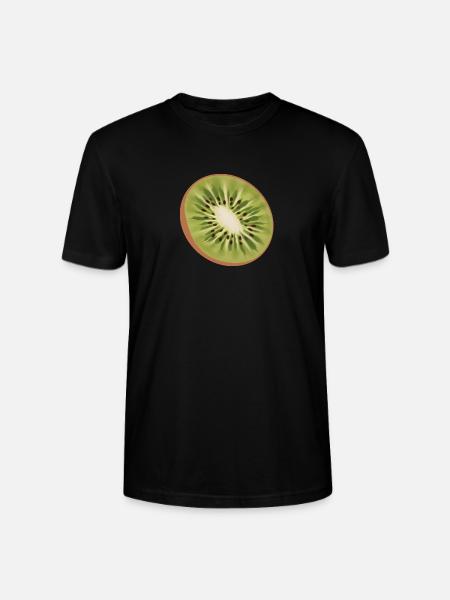 kiwi healthy fruit gift - Stanley/Stella CRAFTER Unisex Organic T-Shirt - black