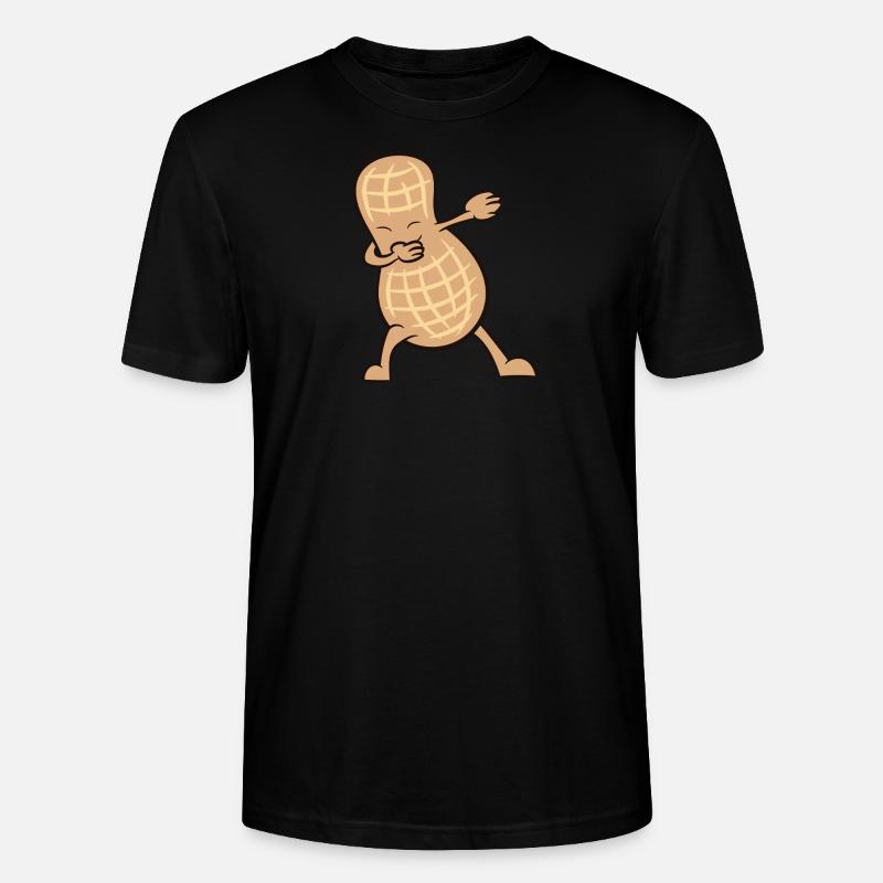 Erdnuss - Dab, dabbing, dabben, tanzen - Stanley/Stella Unisex Bio-T-Shirt CRAFTER - Schwarz