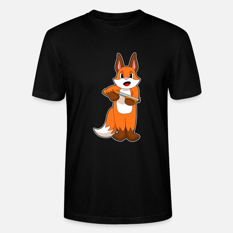 Fuchs Schrotflinte - Stanley/Stella Unisex Bio-T-Shirt CRAFTER - Schwarz