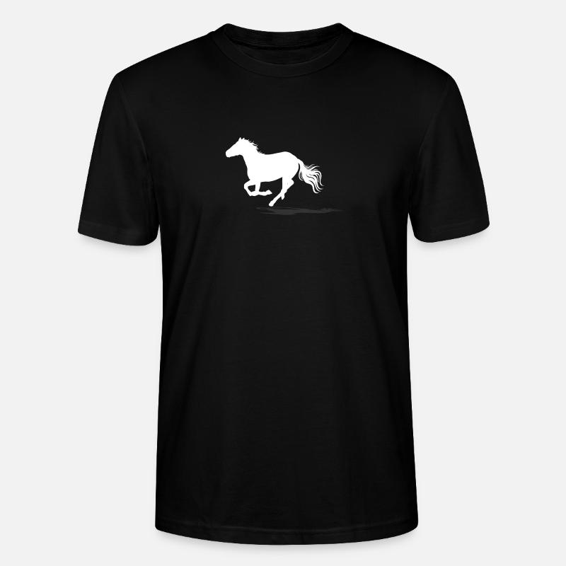 Pferd - Stanley/Stella Unisex Bio-T-Shirt CRAFTER - Schwarz