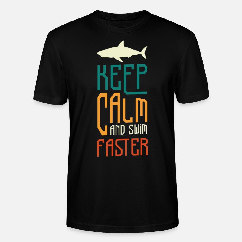 Pêcheur de plongée requin - T-shirt bio CRAFTER Stanley Stella Unisexe - noir