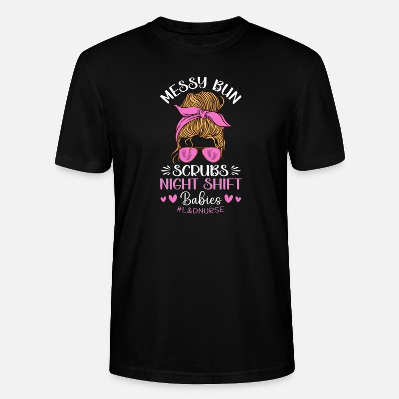 Infirmière Bébé Maternité Infirmière - T-shirt bio CRAFTER Stanley Stella Unisexe - noir