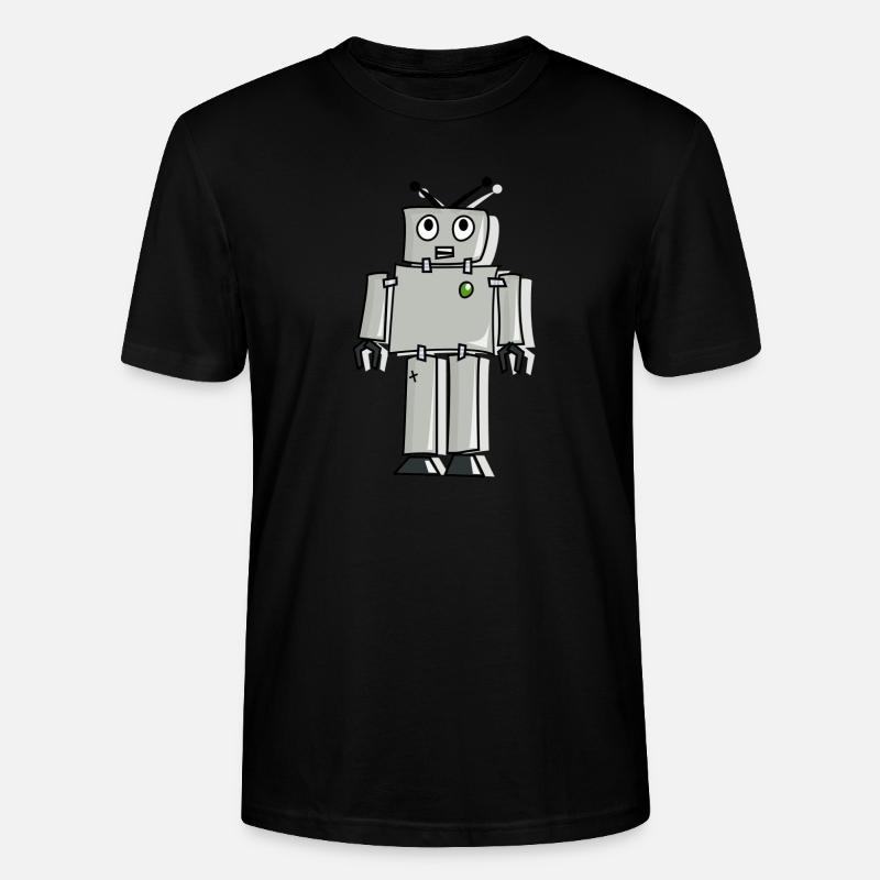 Roboter - Stanley/Stella Unisex Bio-T-Shirt CRAFTER - Schwarz