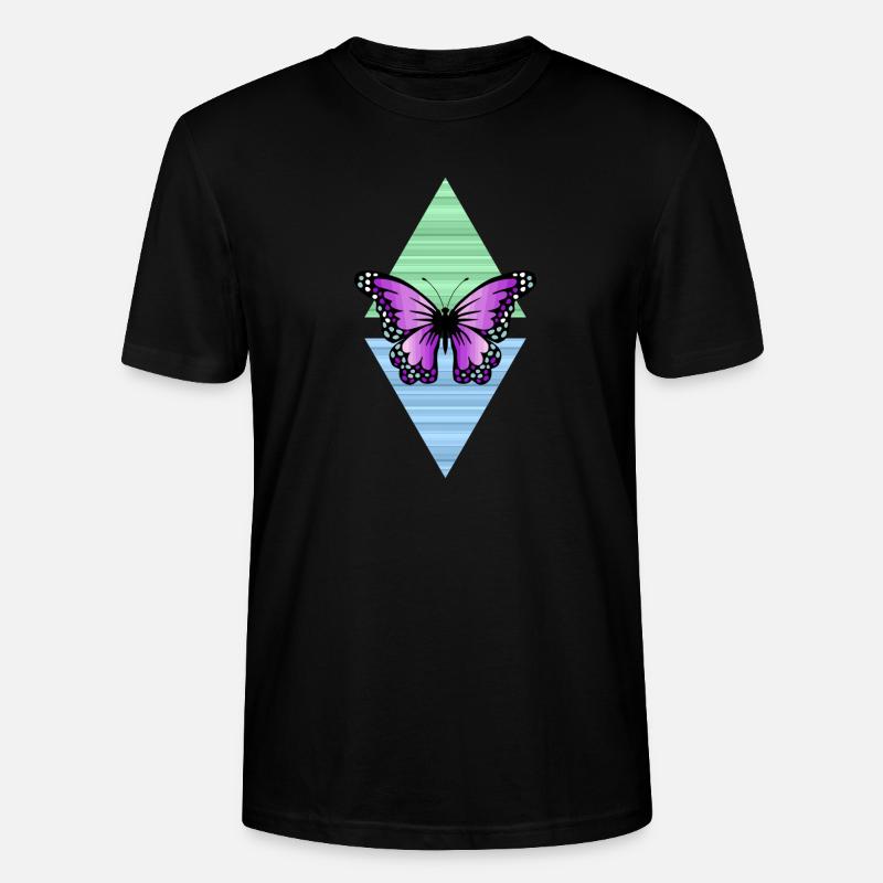 papillon - T-shirt bio CRAFTER Stanley Stella Unisexe - noir