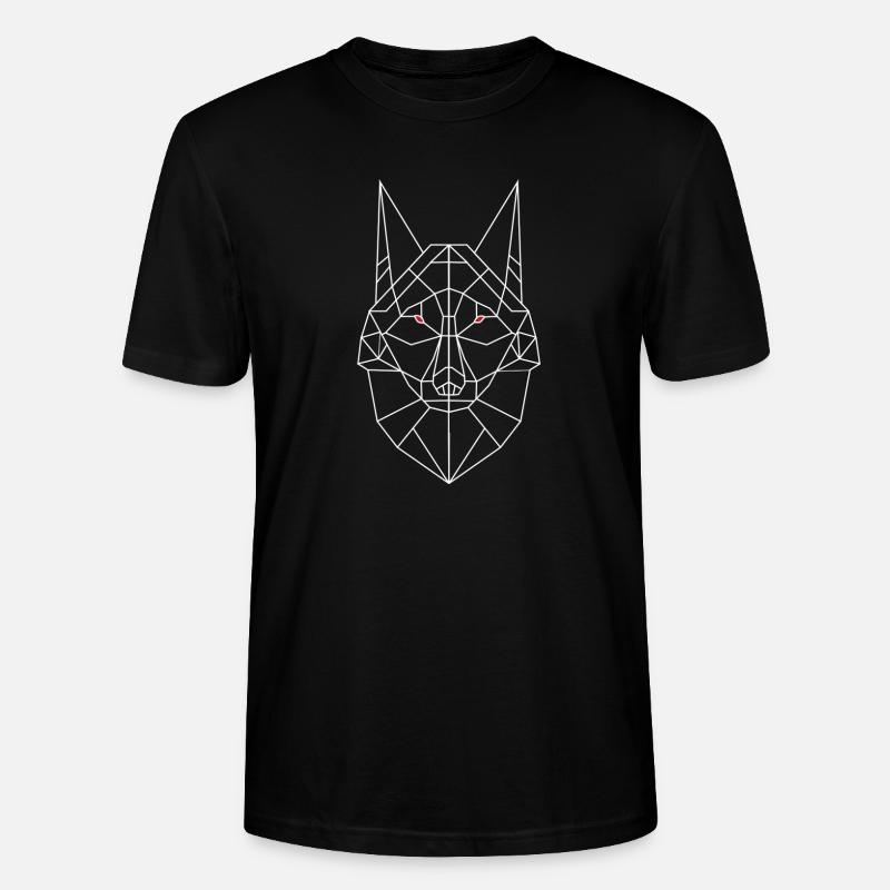 Wolfskopf - Stanley/Stella Unisex Bio-T-Shirt CRAFTER - Schwarz