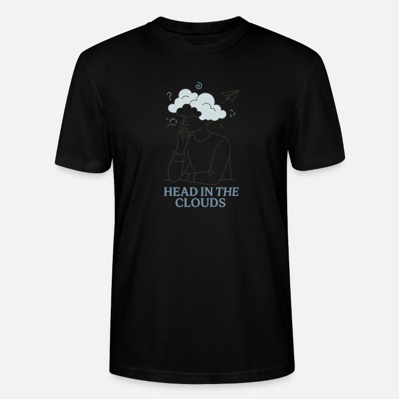 Head in the Clouds - Stanley/Stella Unisex Bio-T-Shirt CRAFTER - Schwarz