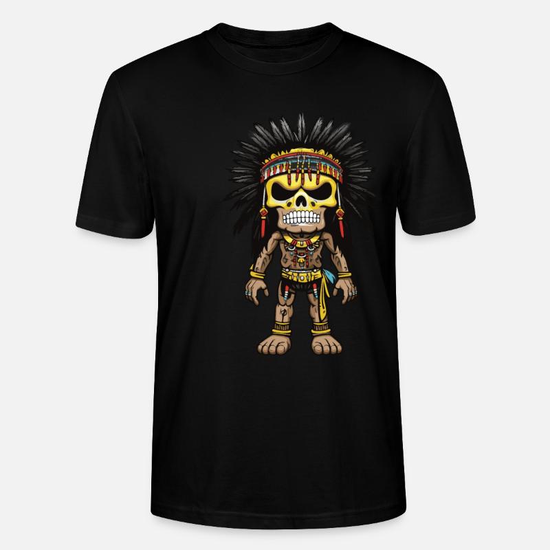 Apache Indianer Skelett - Stanley/Stella Unisex Bio-T-Shirt CRAFTER - Schwarz