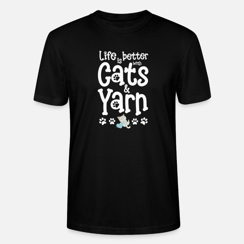 Chat Chats - T-shirt bio CRAFTER Stanley Stella Unisexe - noir