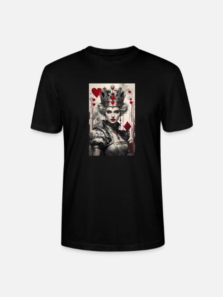Fantasy Cyberpunk af dronningen af hjerter II - Stanley Stella CRAFTER unisex økologisk-T-shirt - sort
