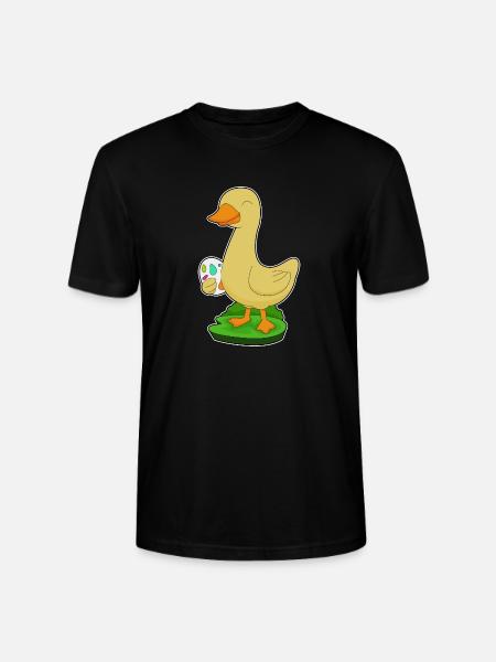 Duck Easter Easter Egg - Stanley/Stella CRAFTER Unisex Organic T-Shirt - black