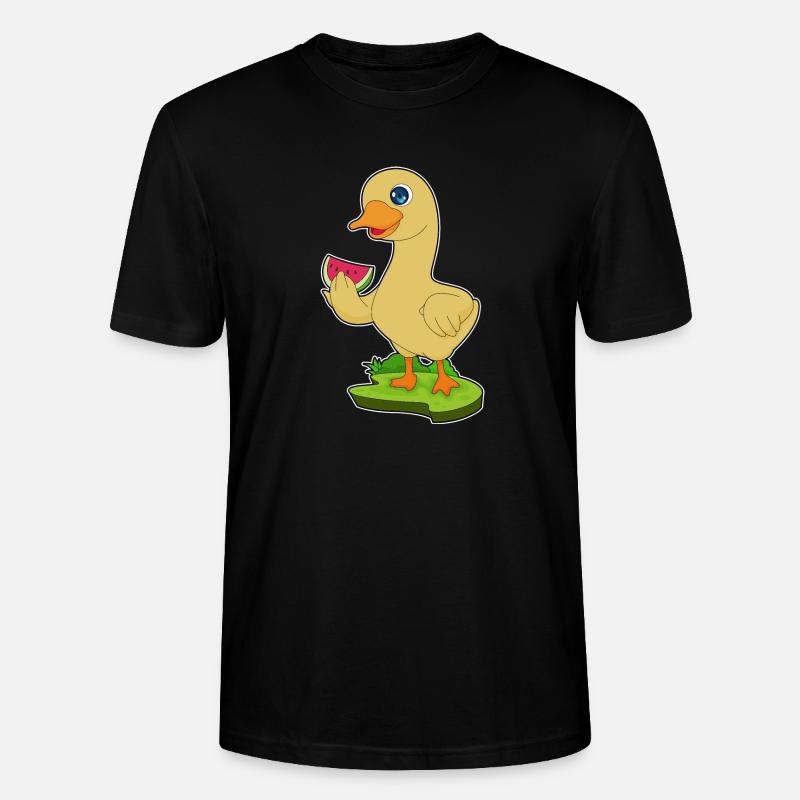Canard Pastèque - T-shirt bio CRAFTER Stanley Stella Unisexe - noir