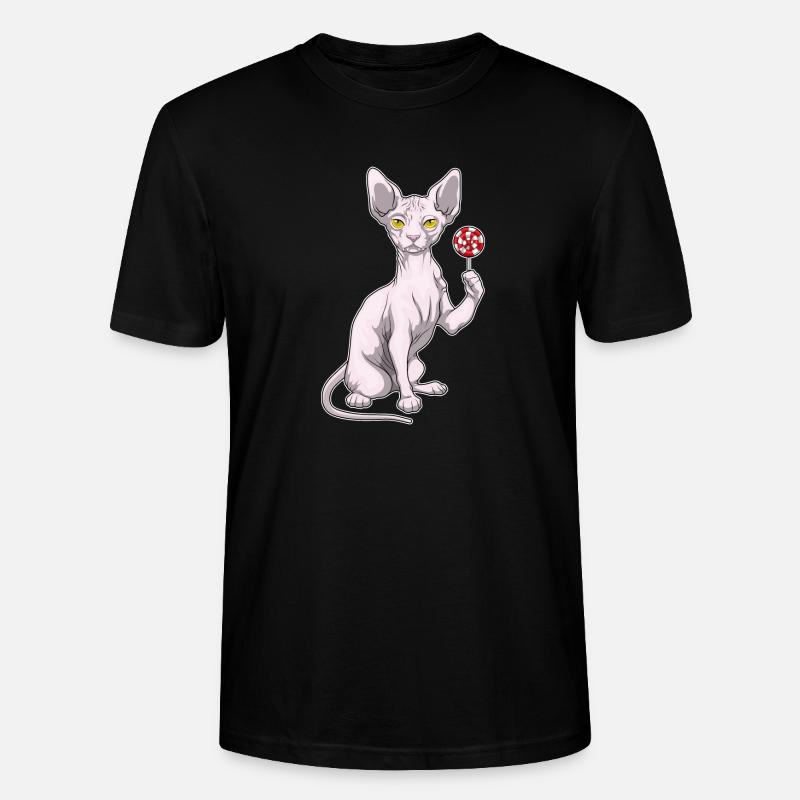 Sucette Chat Sphynx - T-shirt bio CRAFTER Stanley Stella Unisexe - noir