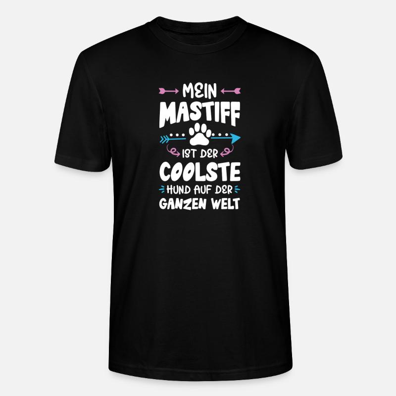 mastiff hund spruch - Stanley/Stella Unisex Bio-T-Shirt CRAFTER - Schwarz