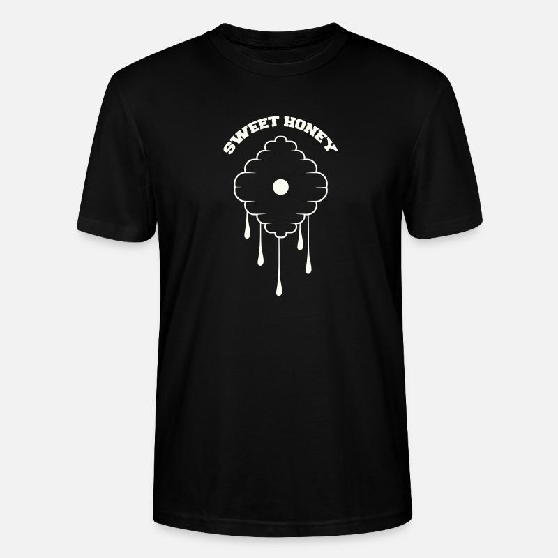 Conception de goutte en nid d’abeille - T-shirt bio CRAFTER Stanley Stella Unisexe - noir