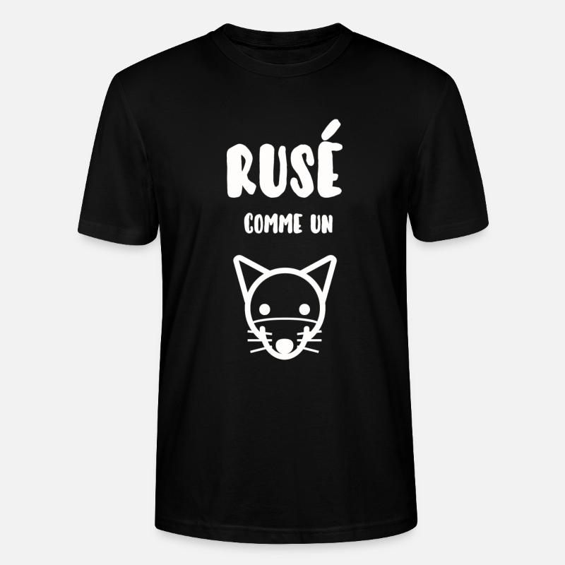Rusé comme un renard - T-shirt bio CRAFTER Stanley Stella Unisexe - noir