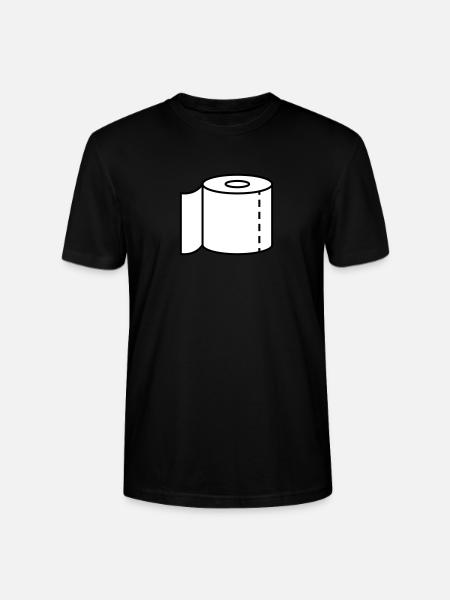 Klopapier für den Notfall - Stanley/Stella Unisex Bio-T-Shirt CRAFTER - Schwarz
