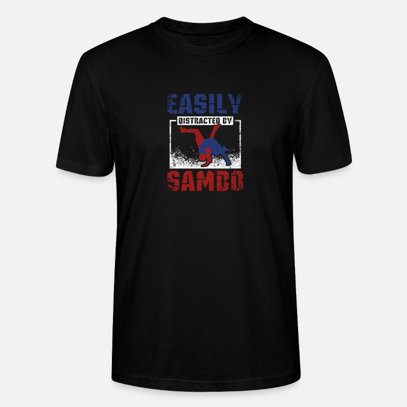 Facilement distrait par Sambo - T-shirt bio CRAFTER Stanley Stella Unisexe - noir