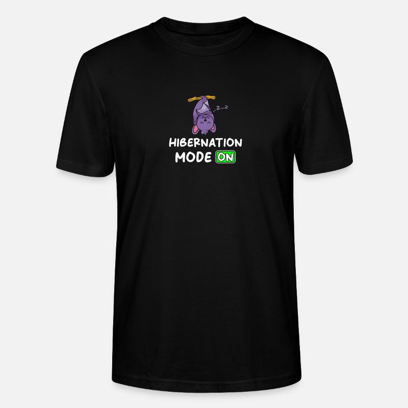 Mode d’hibernation activé avec Bat - T-shirt bio CRAFTER Stanley Stella Unisexe - noir
