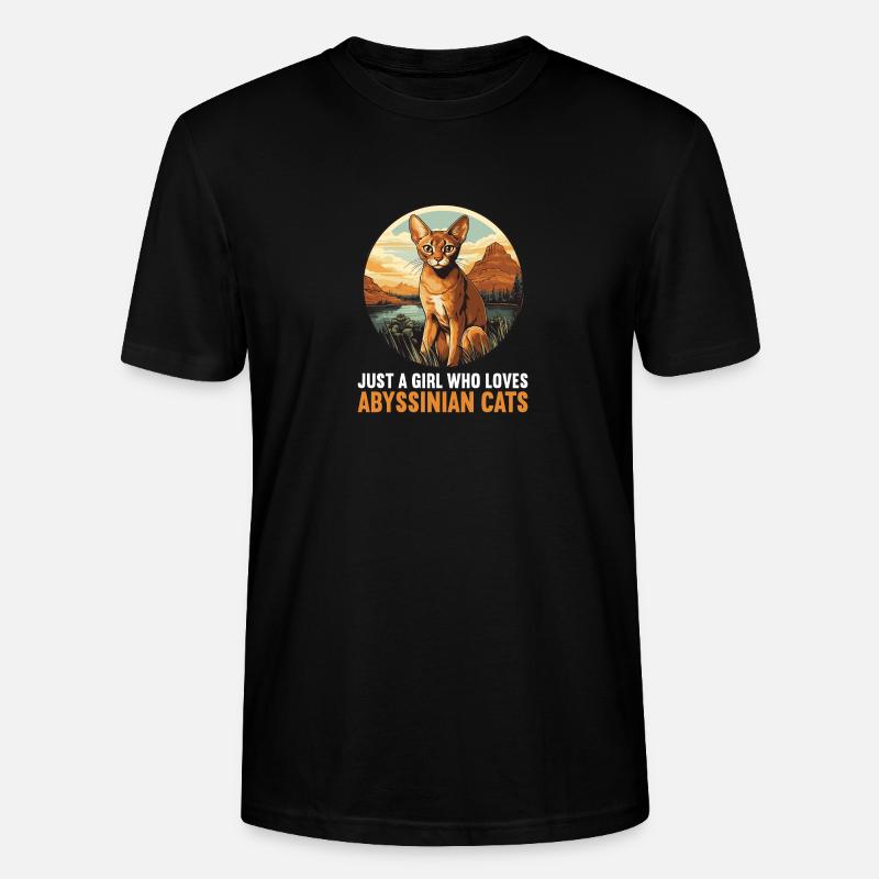 Abyssinian Cat Abessinierkatze - Stanley/Stella Unisex Bio-T-Shirt CRAFTER - Schwarz