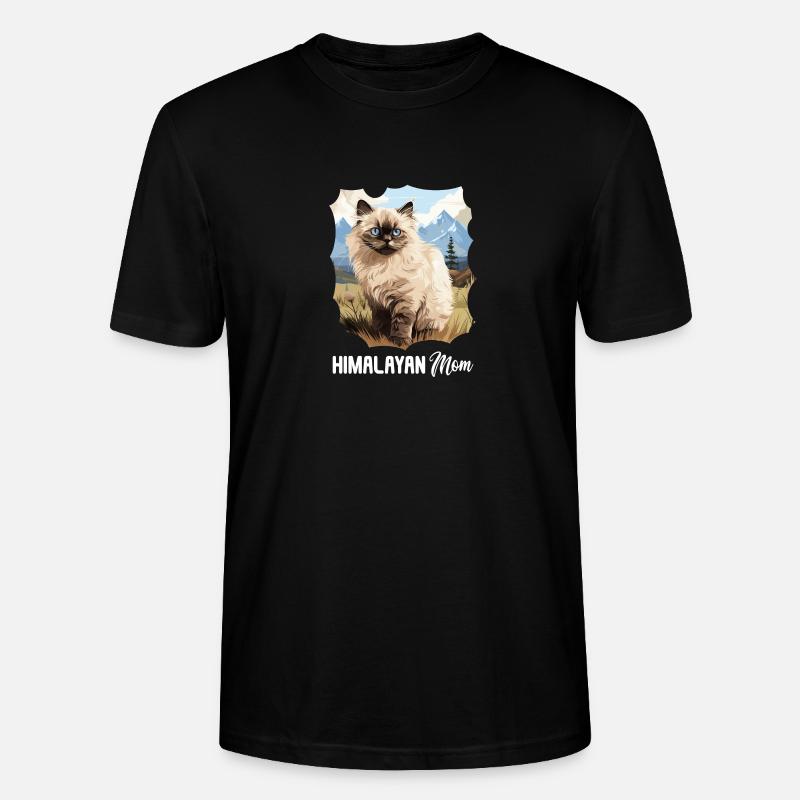 Himalayan Cat Colourpoint Katze - Stanley/Stella CRAFTER Unisex Organic T-Shirt - black