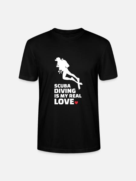 I love scuba diving - Stanley/Stella CRAFTER Unisex Organic T-Shirt - black