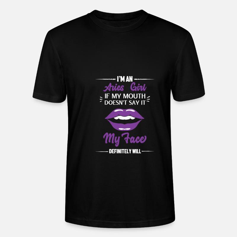 Sternzeichen Widder - Stanley/Stella Unisex Bio-T-Shirt CRAFTER - Schwarz