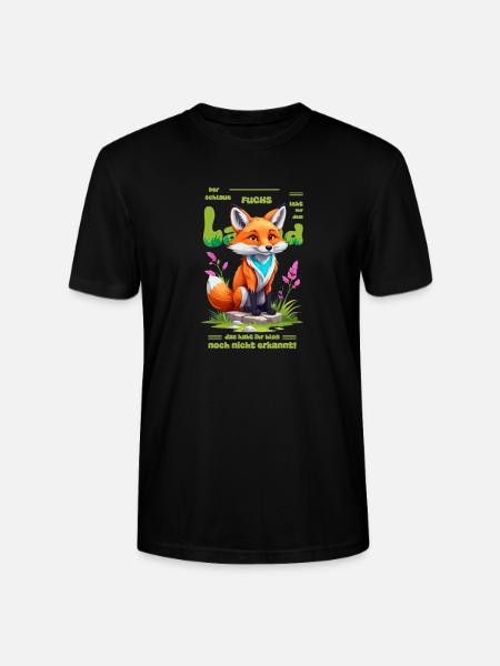 Der schlaue Fuchs vom Land - Stanley/Stella Unisex Bio-T-Shirt CRAFTER - Schwarz