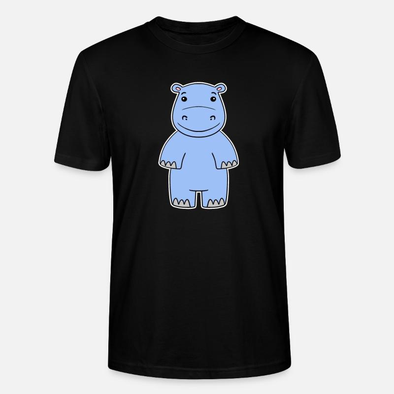 Hippopotame - T-shirt bio CRAFTER Stanley Stella Unisexe - noir
