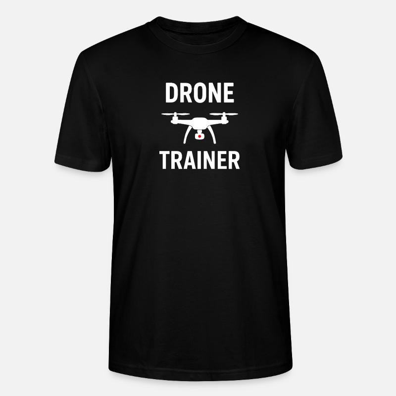 Emblème du formateur de drones - T-shirt bio CRAFTER Stanley Stella Unisexe - noir