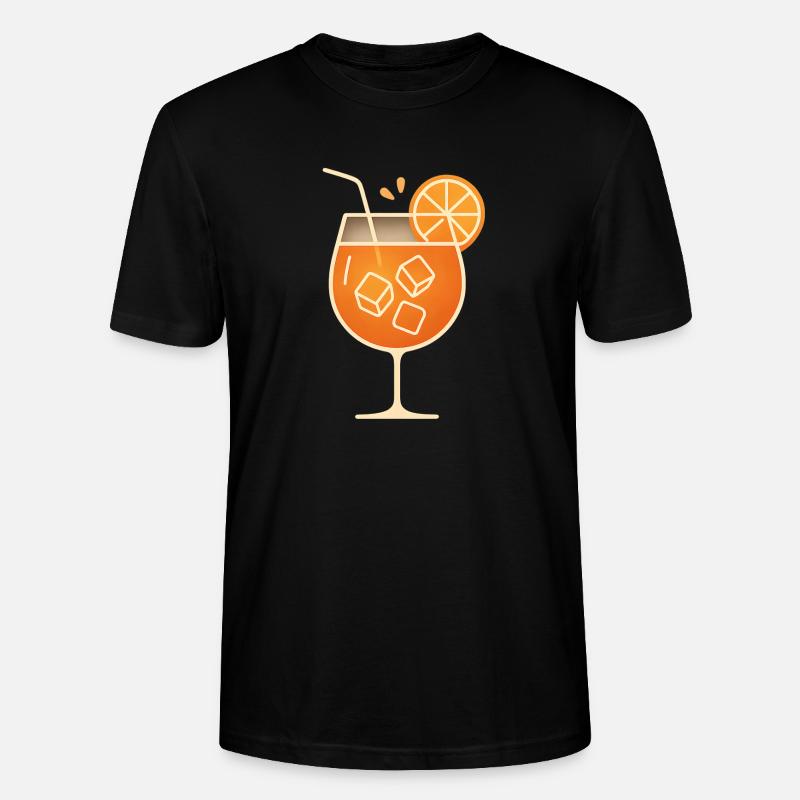 Party Spritz Glas Geschenkidee - Stanley/Stella Unisex Bio-T-Shirt CRAFTER - Schwarz