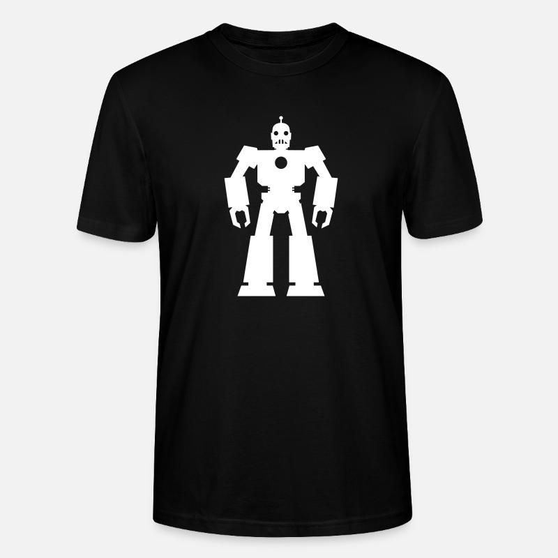 Roboter – KI Technik Sci-Fi Nerd Design - Stanley/Stella Unisex Bio-T-Shirt CRAFTER - Schwarz