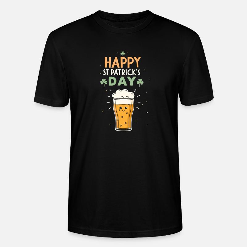 Frohes St. Patrick's Pint - Stanley/Stella Unisex Bio-T-Shirt CRAFTER - Schwarz