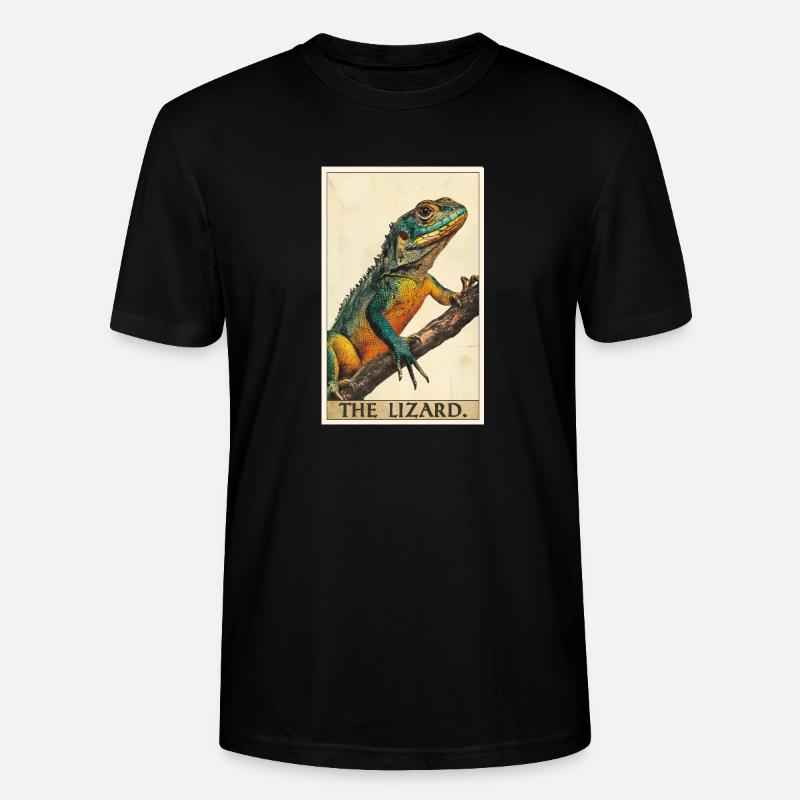 Eidechsen Eidechse - Stanley/Stella Unisex Bio-T-Shirt CRAFTER - Schwarz