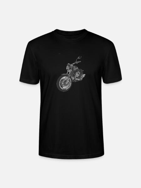 motorcycle - Stanley/Stella CRAFTER Unisex Organic T-Shirt - black