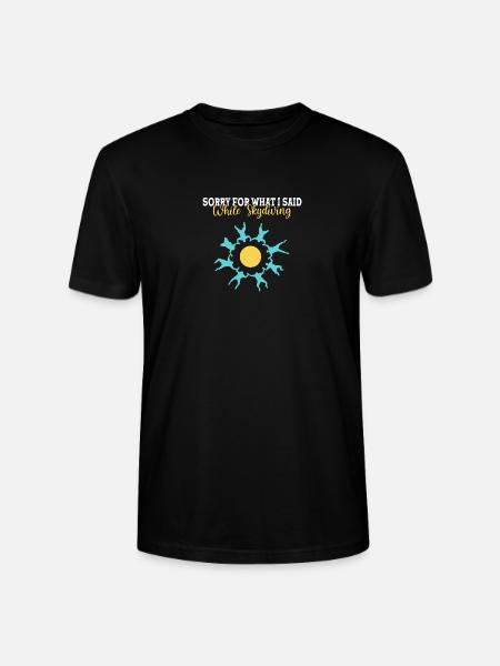 Parachute Skydiving Parachutists - Stanley/Stella CRAFTER Unisex Organic T-Shirt - black