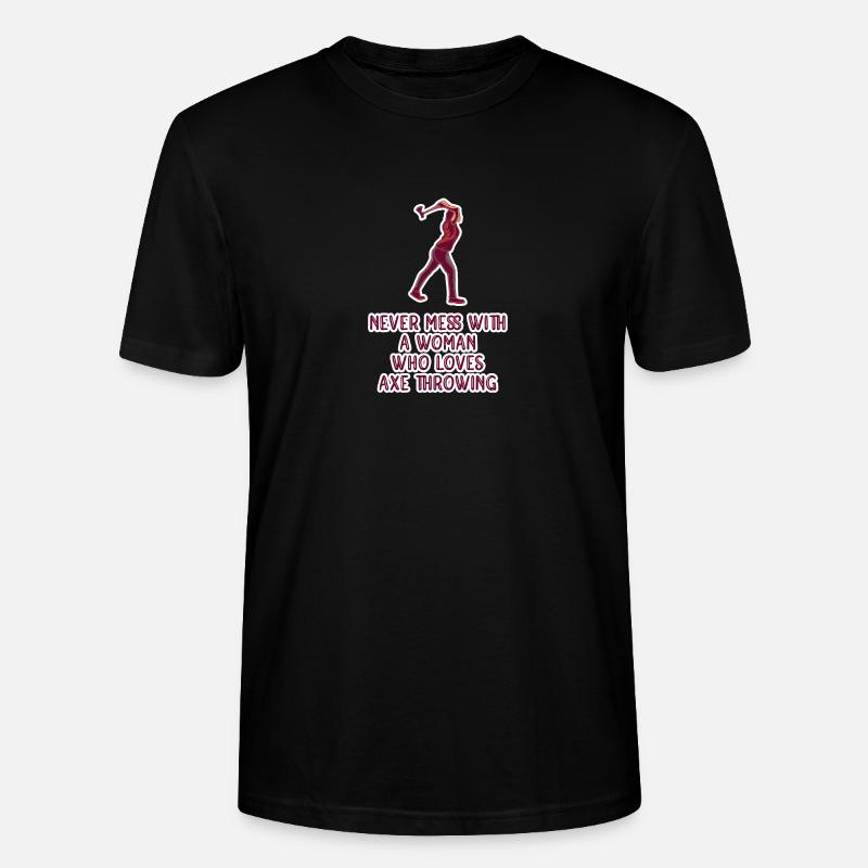 Axt werfen Axtwerfen - Stanley/Stella Unisex Bio-T-Shirt CRAFTER - Schwarz