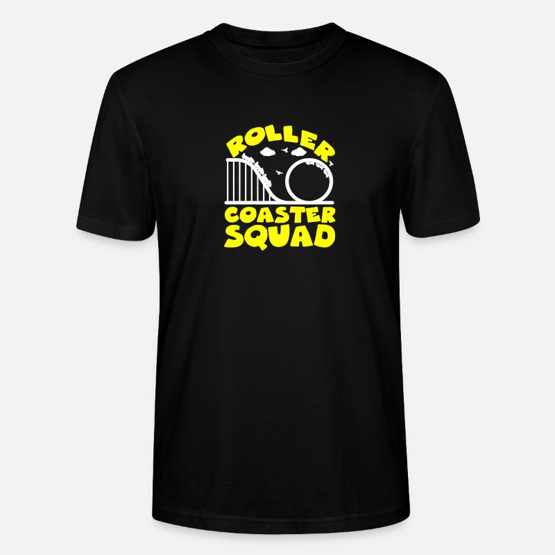 Parc d’attractions Roller Coaster - T-shirt bio CRAFTER Stanley Stella Unisexe - noir