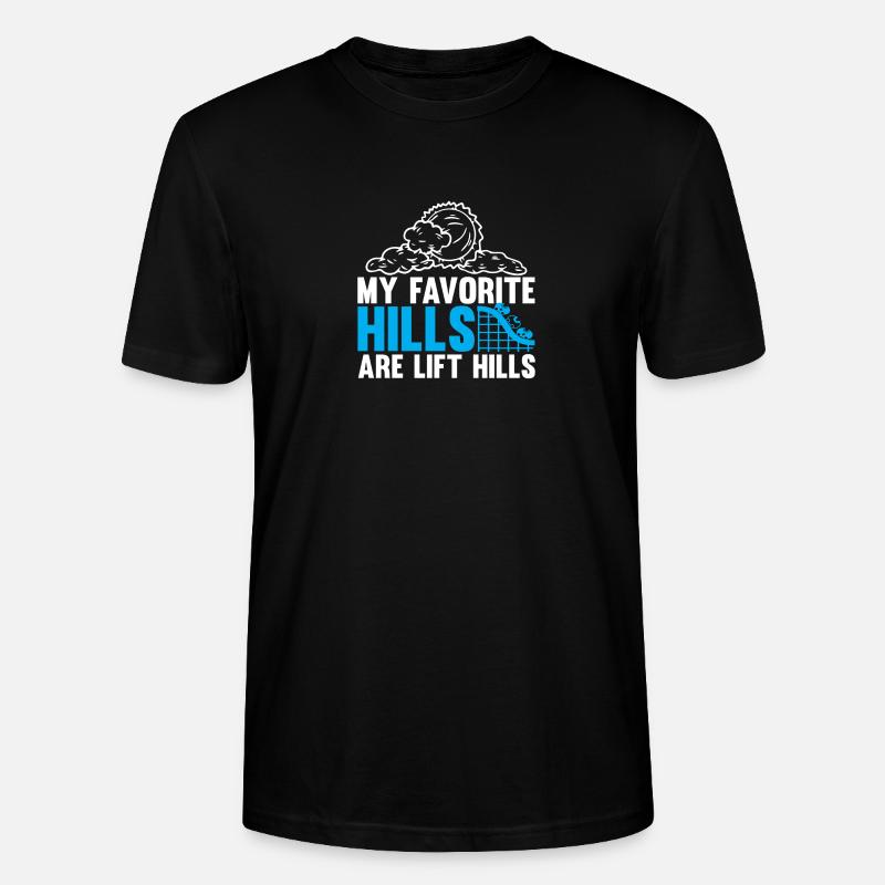 Parc d’attractions Roller Coaster - T-shirt bio CRAFTER Stanley Stella Unisexe - noir