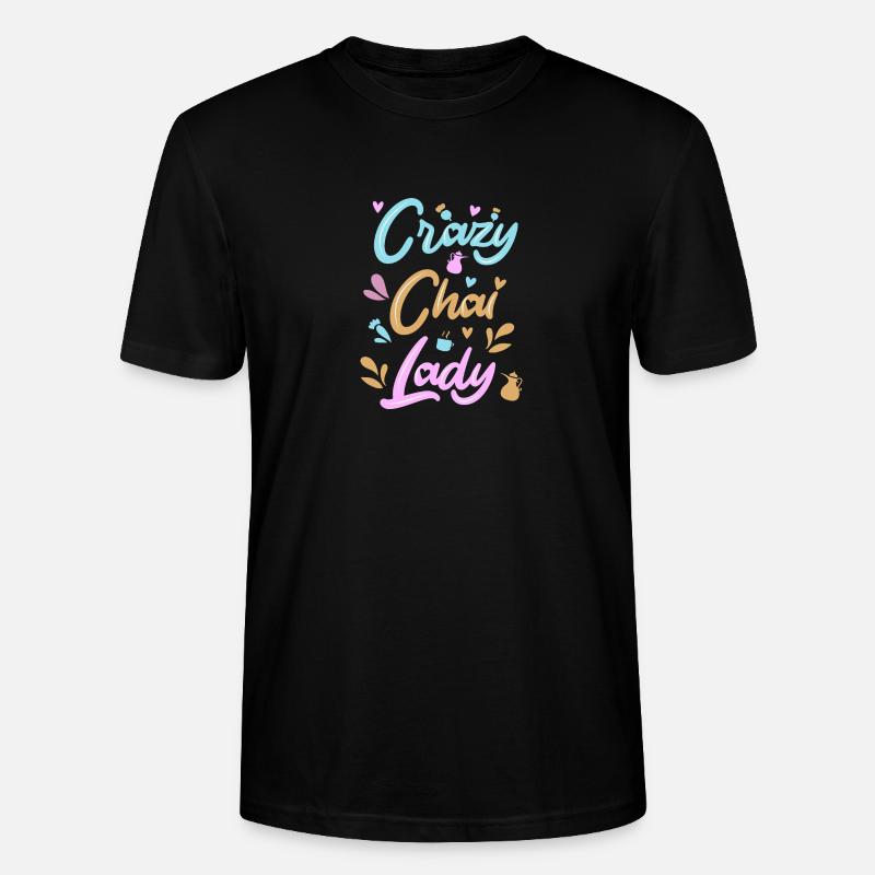 Chai Latte Tee trinken Teetrinker - Stanley/Stella Unisex Bio-T-Shirt CRAFTER - Schwarz