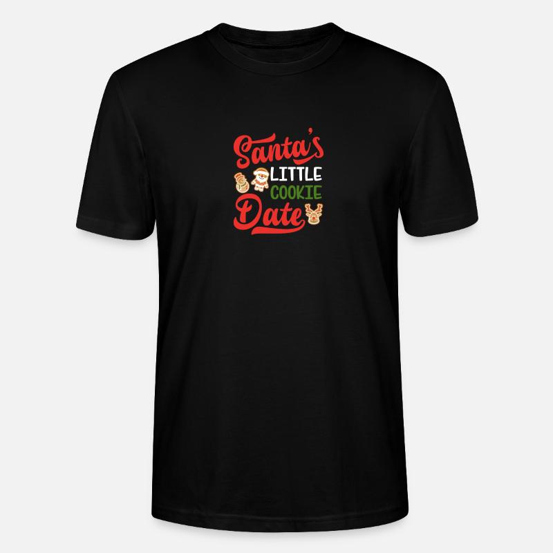 Sankt kleines Plätzchen-Datum - Stanley/Stella Unisex Bio-T-Shirt CRAFTER - Schwarz