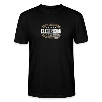 Électricien qualité supérieure Approuvé - T-shirt bio CRAFTER Stanley Stella Unisexe - noir - Devant - Alina (178cm) & Michal (187cm)